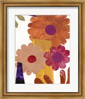 Framed 'Fiesta Floral I' border=