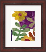 Framed 'Fiesta Floral III' border=