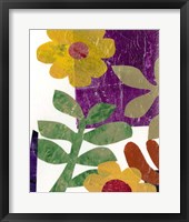 Framed 'Fiesta Floral III' border=