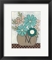 Framed 'Mid Summer Bouquet II' border=