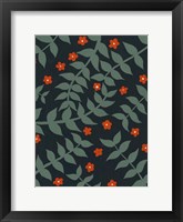 Blooming Garden Pattern I Framed Print