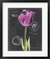 Framed Chalkboard Flower IV