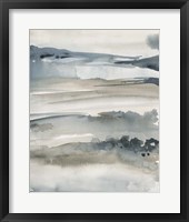 Foggy Horizon I Framed Print