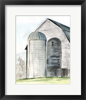 Framed 'Weathered Barn I' border=