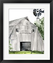 Framed 'Weathered Barn II' border=