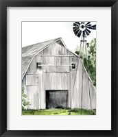 Framed 'Weathered Barn II' border=