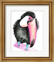 Framed 'Technicolor Toucan I' border=