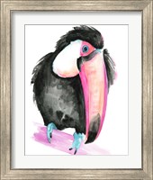 Framed 'Technicolor Toucan I' border=