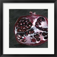 Framed Pomegranate Study on Black I