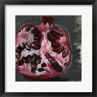 Framed Pomegranate Study on Black II