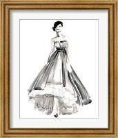 Framed 'Gestural Evening Gown II' border=