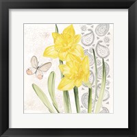 Flowers & Lace II Framed Print