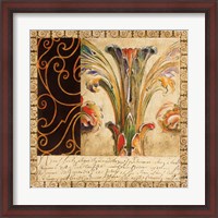 Framed 'Antique French Manuscript II' border=