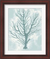 Framed 'Living Teal I' border=