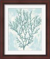 Framed 'Living Teal II' border=