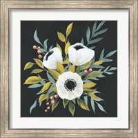 Framed 'Anemone Posy I' border=