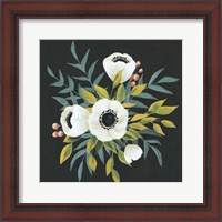 Framed 'Anemone Posy II' border=