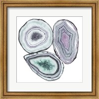 Framed 'Geode Gems I' border=