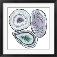 Framed 'Geode Gems I' border=