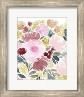 Framed 'Rose Rays II' border=