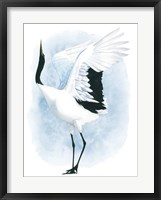 Framed Dancing Crane I