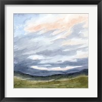 Framed 'Windswept Horizon I' border=