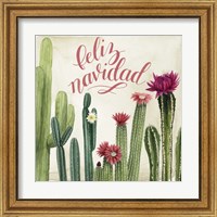 Framed 'Christmas Cactus I' border=