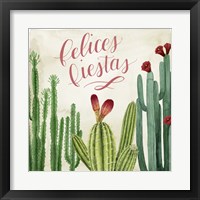 Framed 'Christmas Cactus II' border=