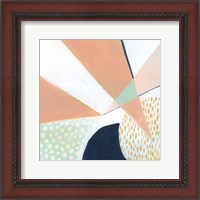 Framed 'Peach Eclipse IV' border=