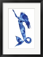 Framed Blue Sirena I