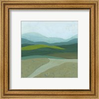 Framed 'Blue Mountains II' border=