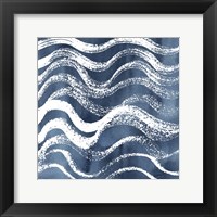 Indigo Ripple IX Framed Print