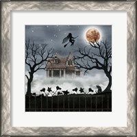 Framed 'Harvest Moon II' border=