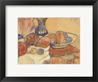 Framed Still Life with a Pitcher and Fruit