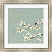 Framed Chickadee & Dogwood I