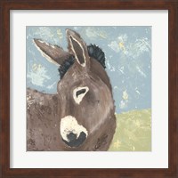 Framed Farm Life-Donkey