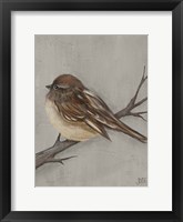 Framed Winter Bird III