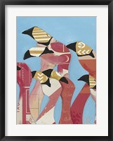 Flock of Flamingoes II Framed Print