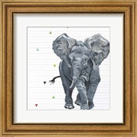 Framed 'Animal Baby III' border=