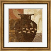 Framed 'Ethnic Vase IV' border=