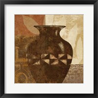 Framed 'Ethnic Vase IV' border=