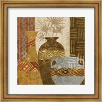 Framed 'Ethnic Vase V' border=