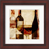 Framed 'Smokey Wine II' border=