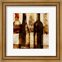 Framed 'Smokey Wine III' border=