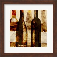 Framed 'Smokey Wine III' border=