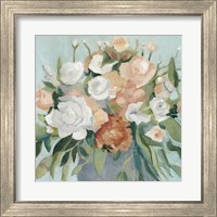 Framed 'Soft Pastel Bouquet I' border=
