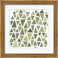 Framed 'Celadon Geometry I' border=