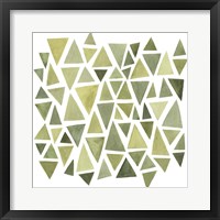 Celadon Geometry II Framed Print
