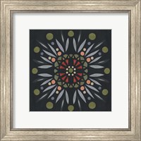 Framed 'Folk Mandala II' border=