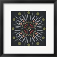 Framed 'Folk Mandala II' border=